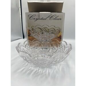 Crystal Clear Industries 8" Thistle bowl, vintage #301519 Fifth Avenue‎  NIB